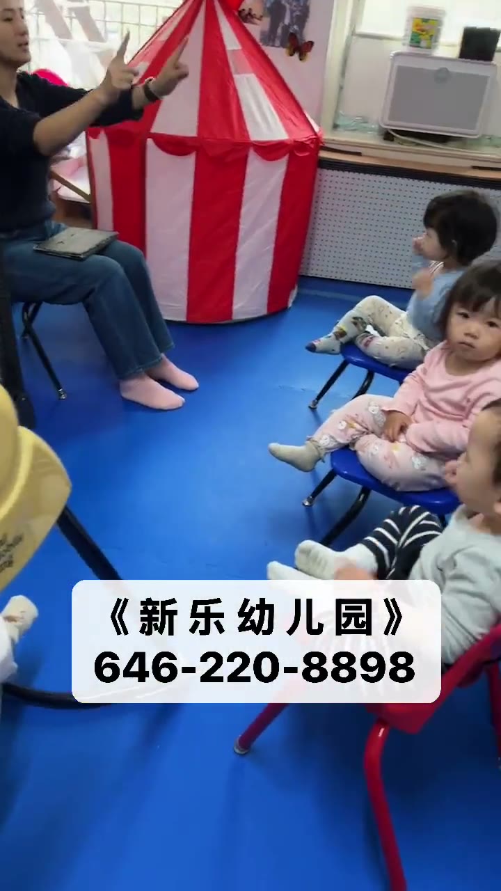 新乐幼儿园温馨安静的午睡休息区，孩子安心入睡